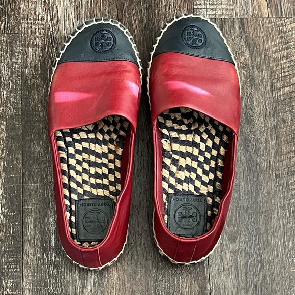 Tory Burch Red and Black Espadrilles - Picture 3 of 4